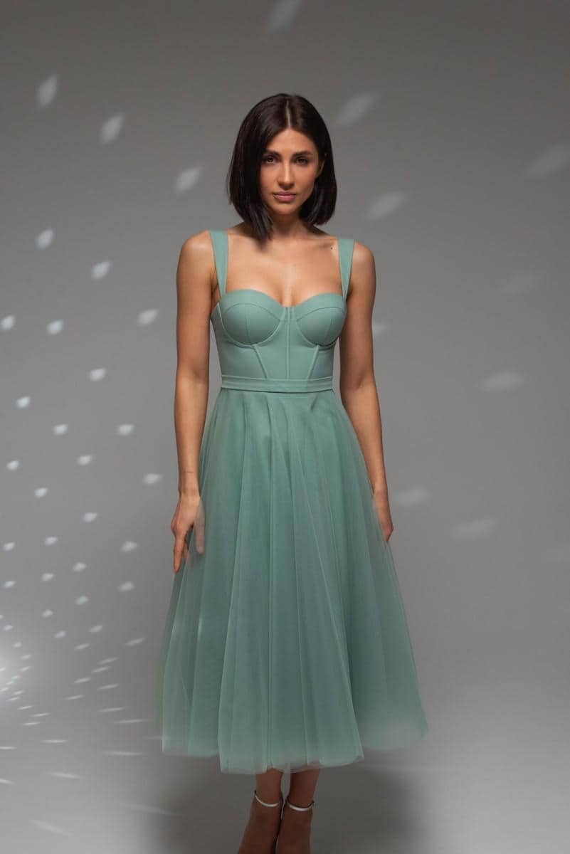 green emerald velvet dress Halter Mint Green Pleats Trumpet/Mermaid Wedding Guest Dress