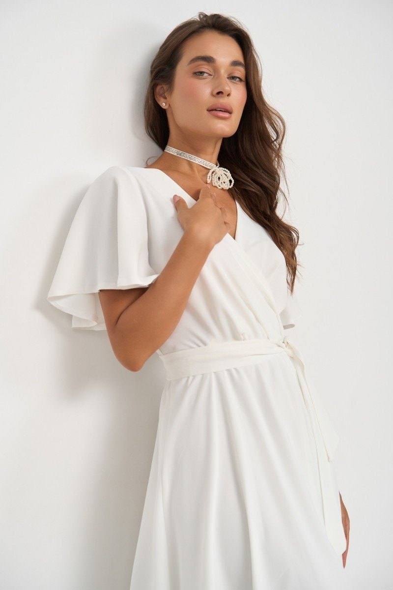 Gothic Hexenkleid Damen - Mittelalter Kostüm Mit Schmetterlingsärmeln