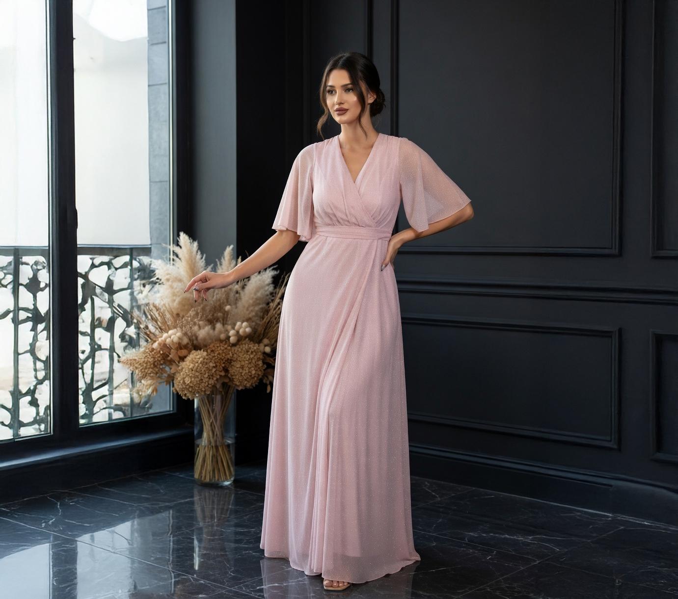 Rose Gold Empire Waist Dress