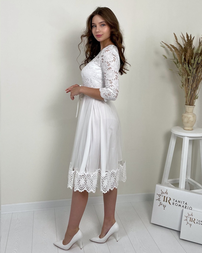 White Bridal Shower Dress/ Bridal Shower Dress for Bride / Etsy