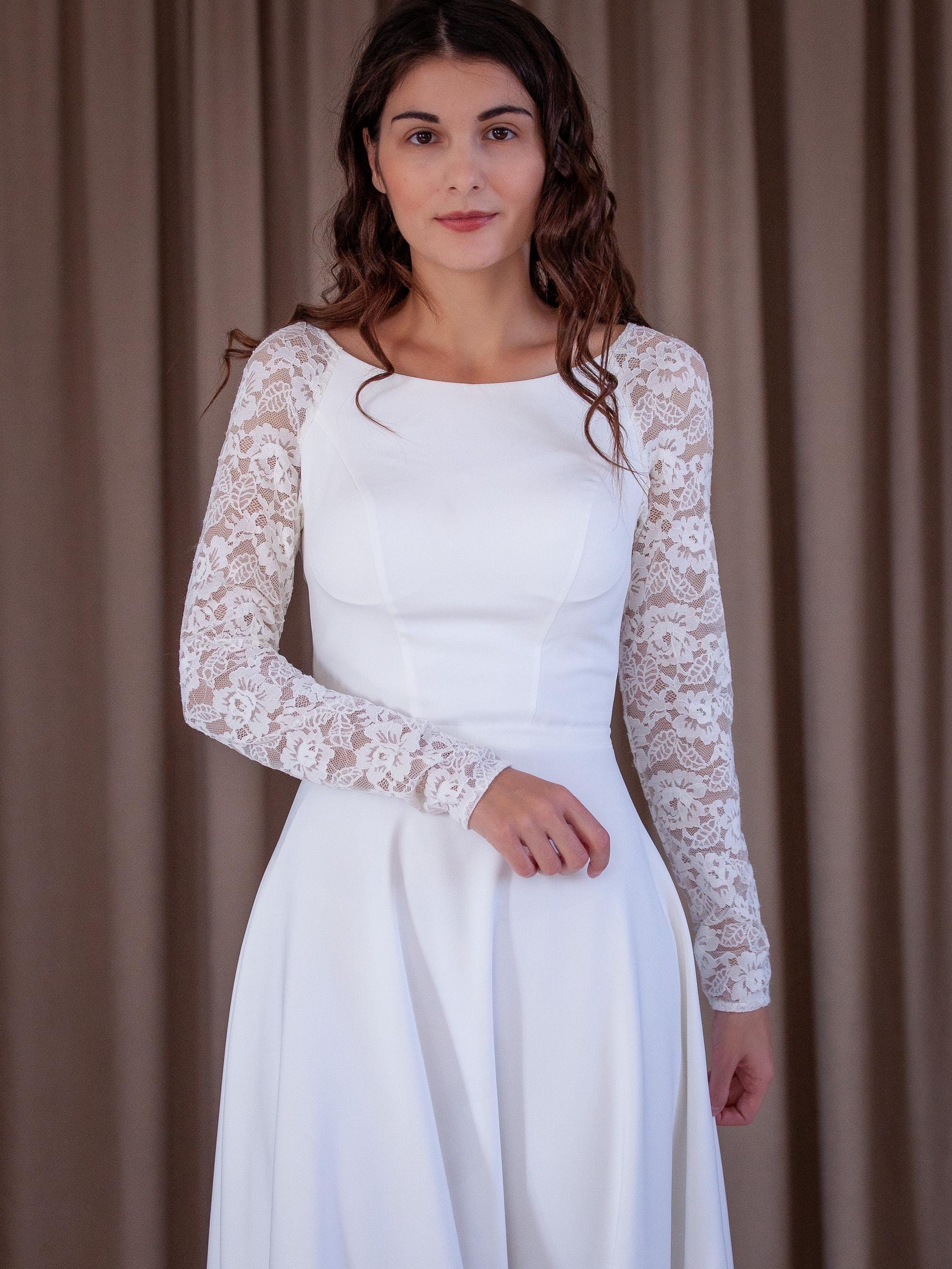 white dress flowers Floral Dreams Gown– Teuta Matoshi