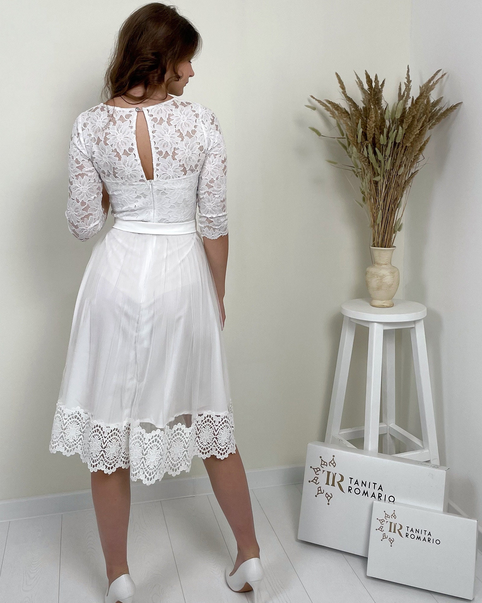 White Bridal Shower Dress/ Bridal Shower Dress for Bride / Etsy