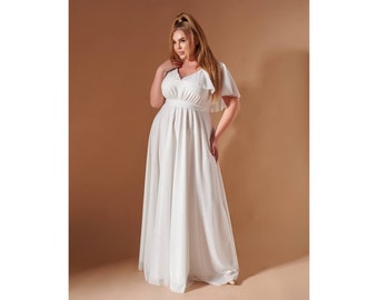 maxi evening dresses A-Line Satin Lace Maxi Wedding Guest Dress Spaghetti Straps Formal Gown COCOMELODY 976108418795, 7 Days / Yellow / M