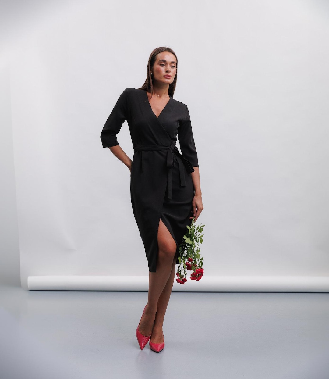 Velvet Strapless Irregular Hem Party Bodycon Midi Dresses