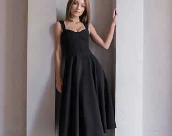 slim fit dress slacks Spruce Sleeveless Slinky Jersey Midi Dress With Cowl Neck main image 0