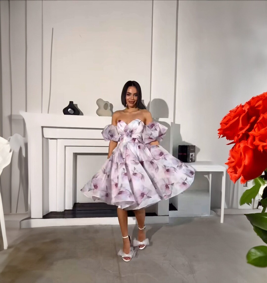 white christmas dresses MissJophiel Strapless Embroidery Floral Corset Midi Dress Sage Blush Floral / Floor Length / US4