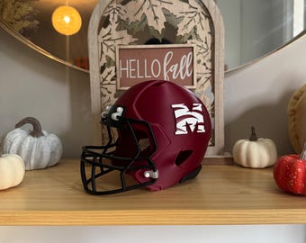 Morehouse College 3D-Printed Mini Football Helmet | HBCU Gift | Maroon Tigers Collectible | Alumni Decor | Morehouse Pride | Graduation Gift
