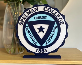 10” 3D Spelman College Desk Sign