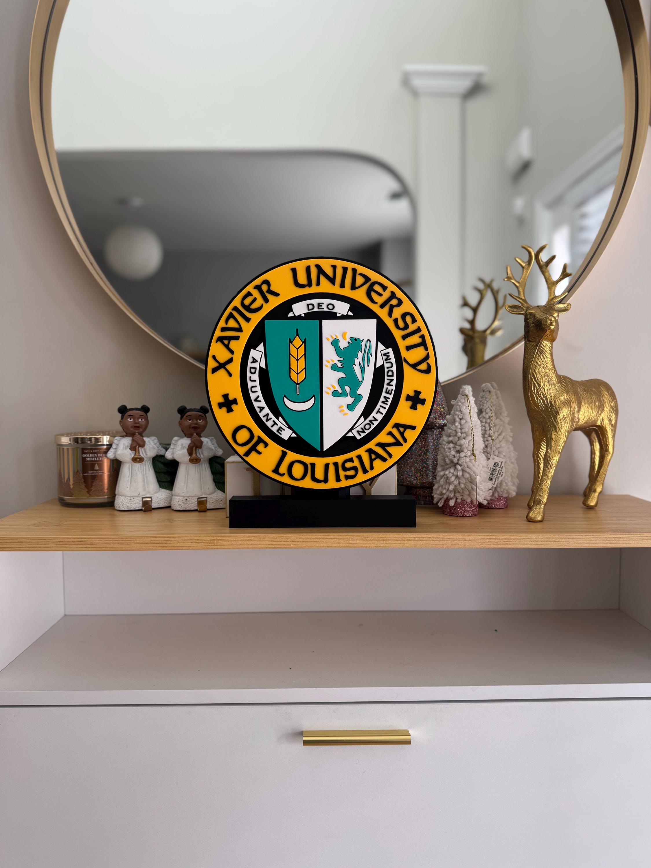 11” 3D  Xavier University of Louisiana Desk Sign