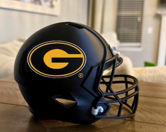Grambling State University Mini Football Helmet | HBCU 3D Printed Helmet | Grambling Tigers Desk Decor | College Football Collectible Gift
