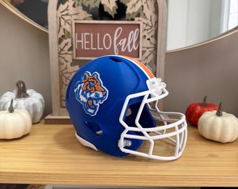 Savannah State University 3D-Printed Mini Football Helmet | HBCU Gift | Tigers Collectible | SSU Pride | Alumni Decor | Graduation Gift