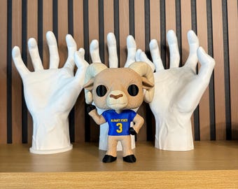 Albany State Golden Rams Mascot Figurine | HBCU Desk Decor | ASU Inspired 3D Printed Collectible | Albany State University Gift