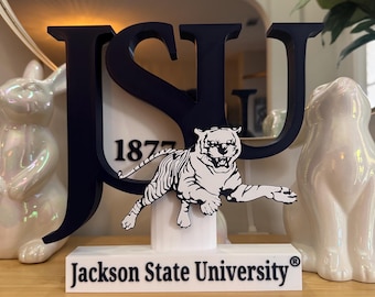 9” 3D Jackson State University Desk Sign