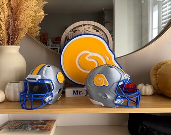 coyote football helmet Varsity Blue West Canaan Coyotes Custom Mini Helmet