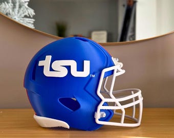 Tennessee State University 3D-Printed Mini Football Helmet | Tigers Pride Gift | Alumni Collectible | College Football Decor |