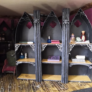 Gothic SVG / Halloween SVG / Gothic Bookcase SVG / Dollhouse / Haunted House Svg / Svg & Dxf Included / Dolls House Furniture