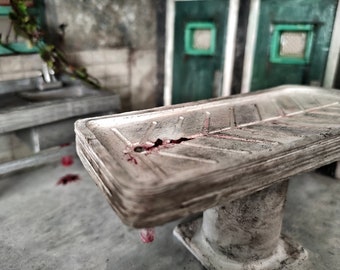 Diy Miniature Morgue Slab SVG / Halloween SVG / Abandoned Miniature SVG / Hospital  / Svg,Eps, Pdf & Dxf Included / Diorama