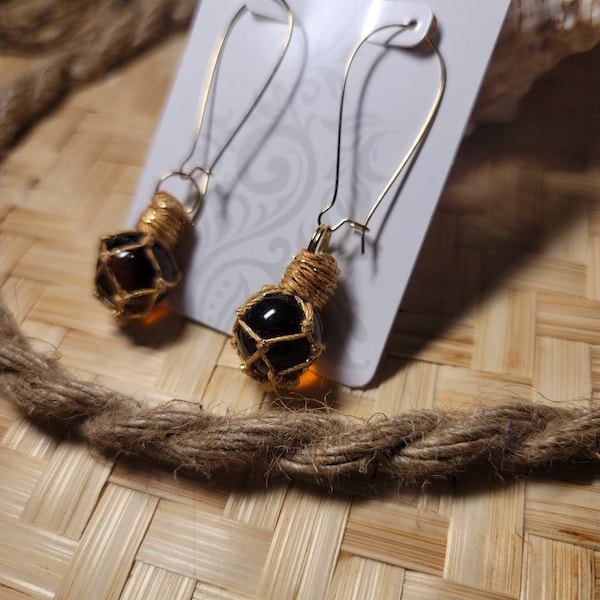 Alaska Native Glass Float Earrings