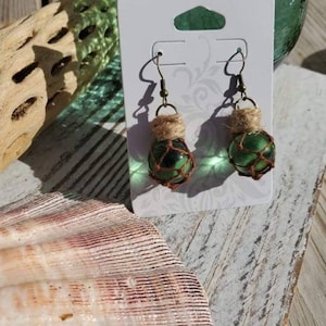 Alaska Native Glass Float Earrings