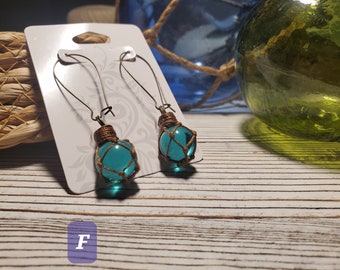 Alaska Native Glass Float Earrings