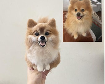 Peluche personalizzato per animali domestici, regalo commemorativo per cani, animale di peluche fatto a mano