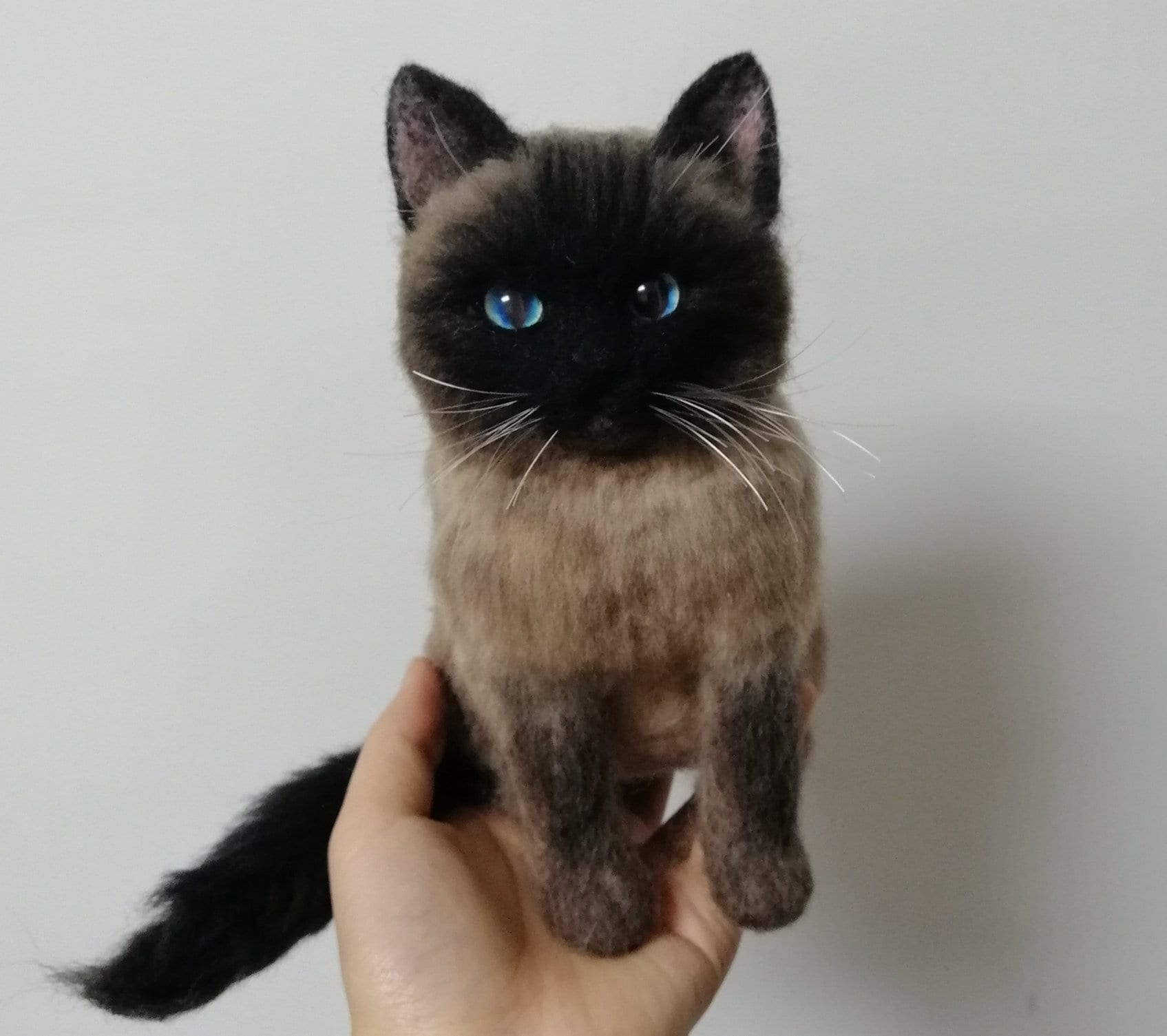 Gato Siamés Peluches De Gatos Baratos Realistic Pet, Siamese Cat