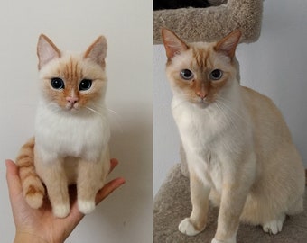 Custom Stuffed  Pet of Your Dog Cat, Handmade Pet Plush Clone, Animal Replica Gift, Pet Loss Memorial, Memorialize  family dog Cat