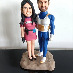 Custom Bobblehead Figurine - Handmade Personalized Polymer Clay Bobble Head Statue