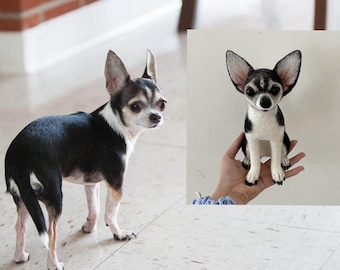 Custom Stuffed Chihuahua Plush: Dog Memorial Gift