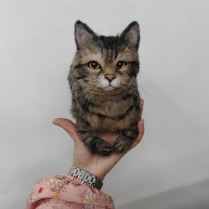 Custom Stuffed  Pet of Your Cat, Cat stuffed cuddly, Cat Loss Memorial, Turn Your Beloved Cat into a Cuddly Keepsake