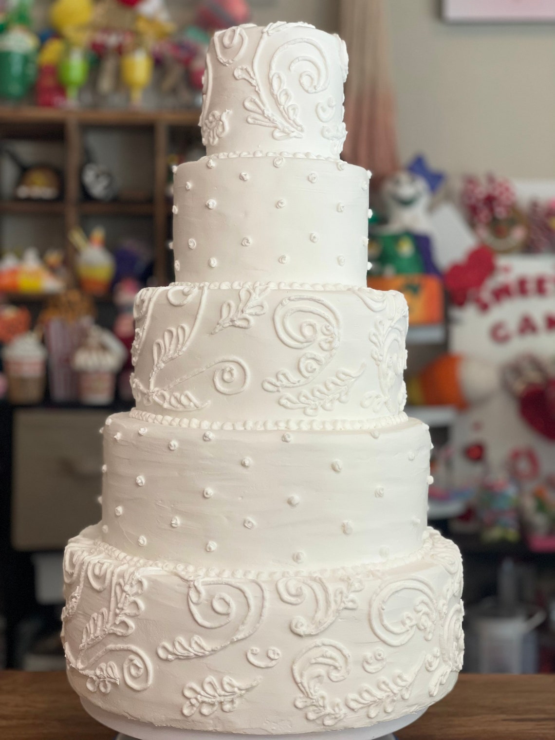 5 or 7 Tier Fake Bake Wedding Cake Custom Cake Wedding - Etsy