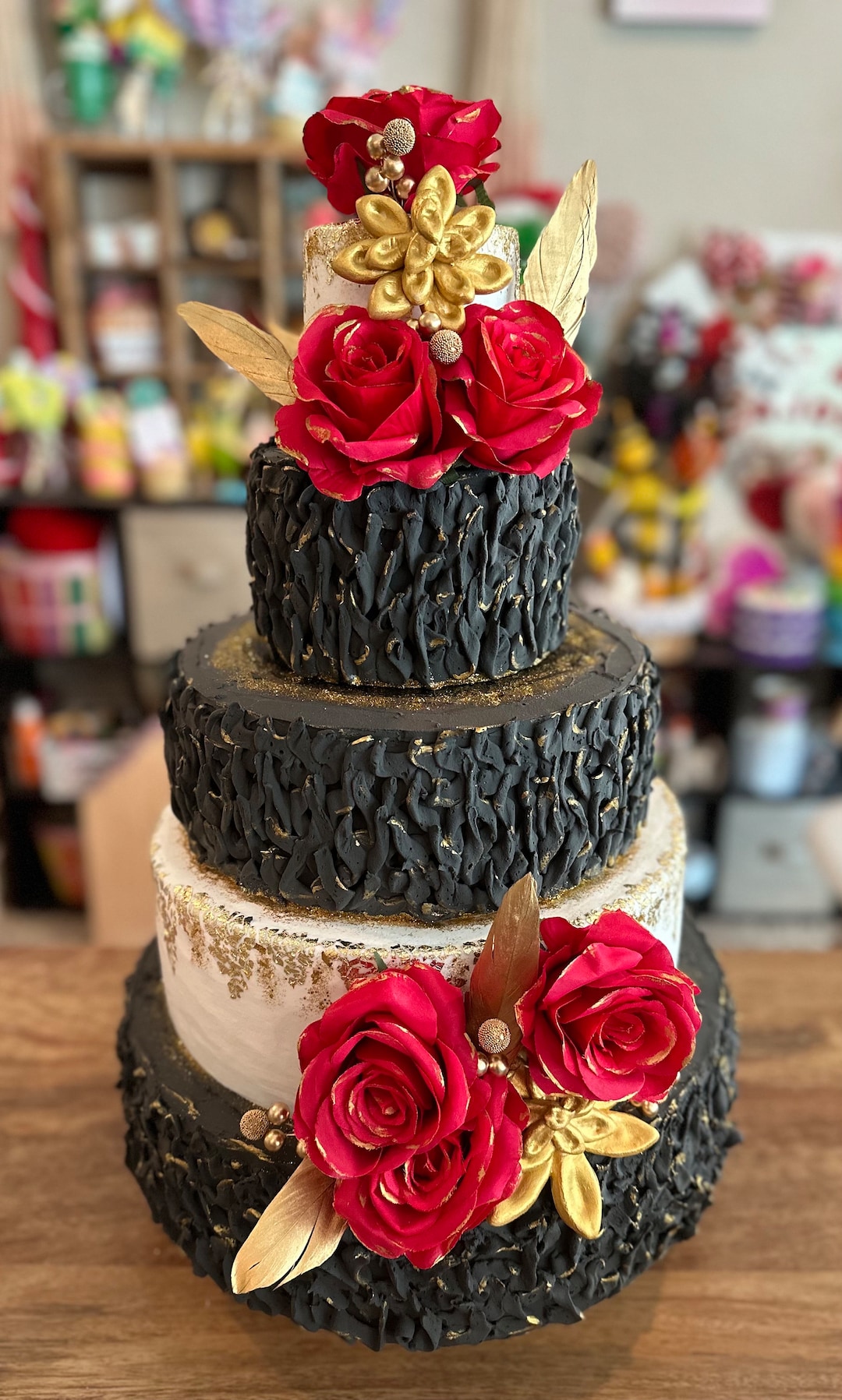 Custom 5 or 6 Tier Fake Wedding Cake Party Cake Party Etsy