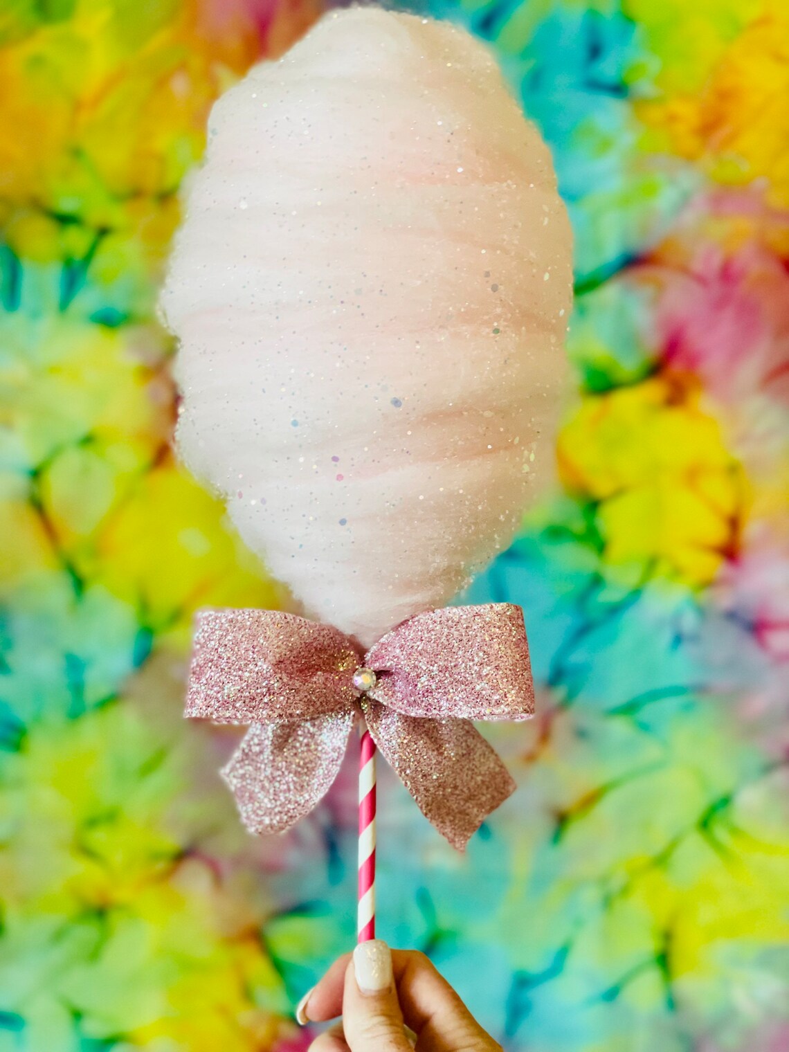 Extra Large Cotton Candy Fake Cotton Candy Glittered Cotton - Etsy