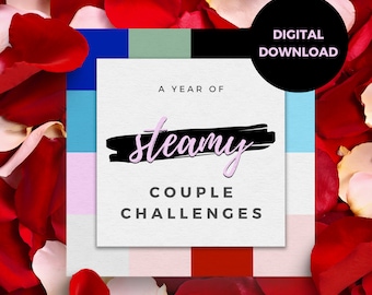 Steamy couple challenge cards, Date night ideas printable, Sexy dares for couples, Anniversary gift for boyfriend, Printable intimate gift