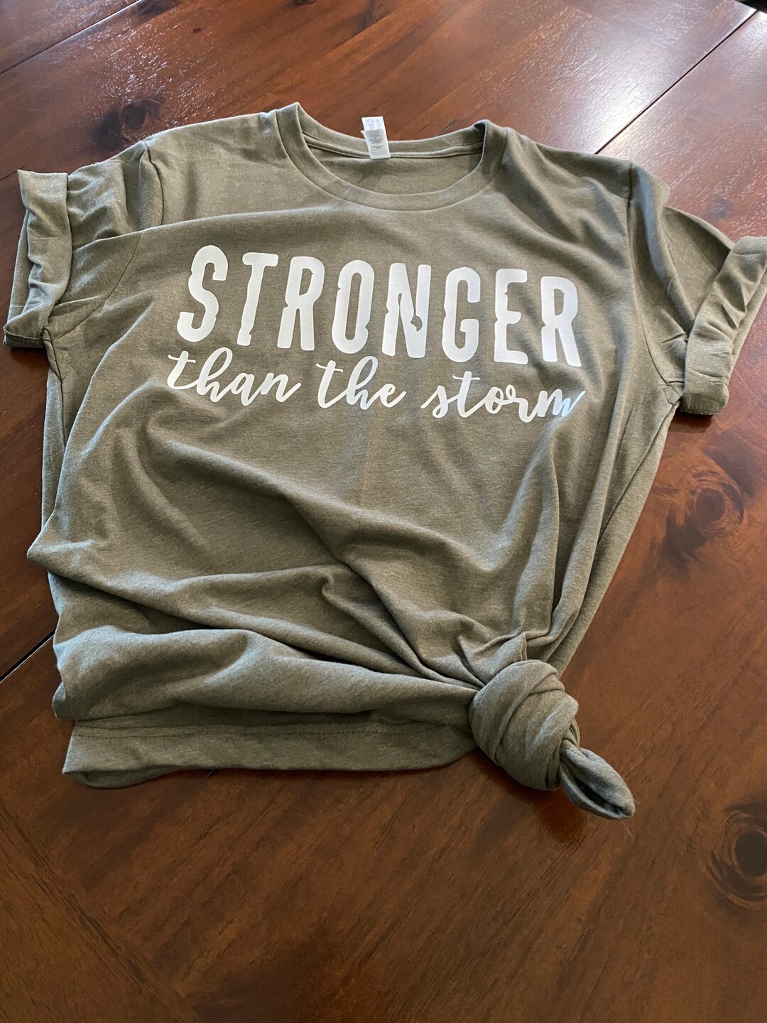 Stronger Than the Storm T-shirt: Christian Empowered Women's Tee - Etsy