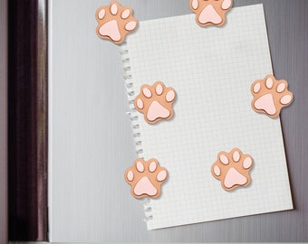 Imanes para nevera con forma de pata de Jesmonite: un regalo hecho a mano para amantes de las mascotas