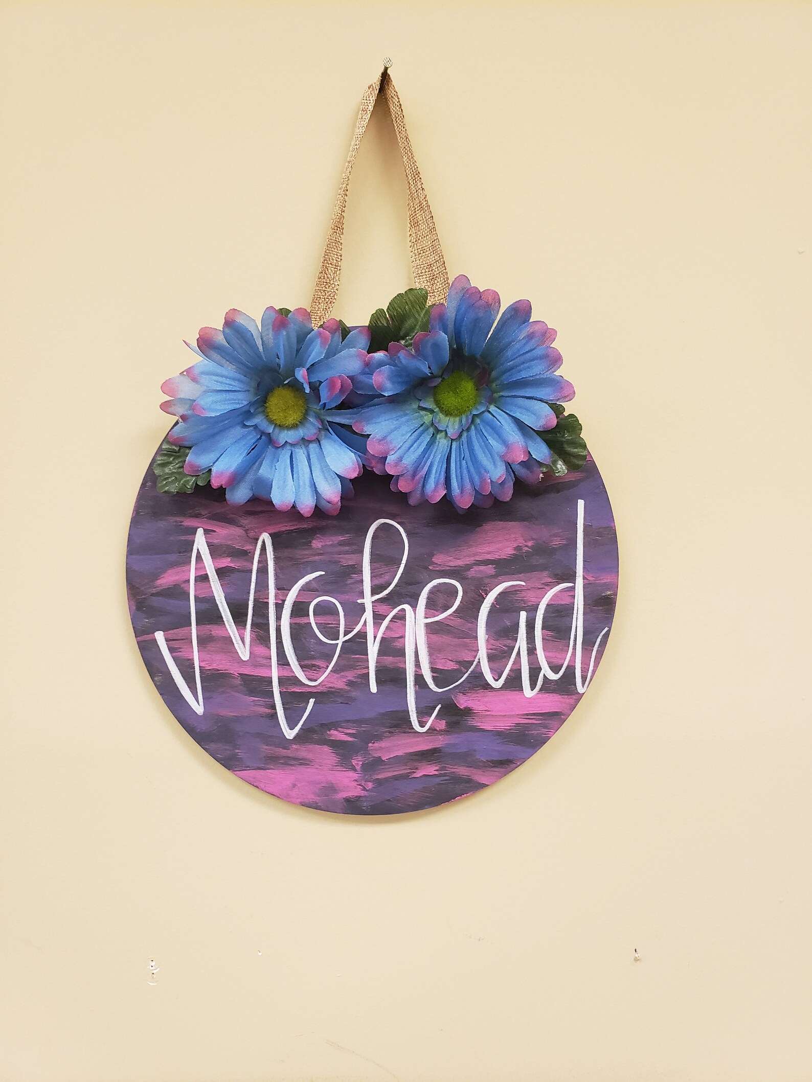 Wooden Circle Hangers Etsy