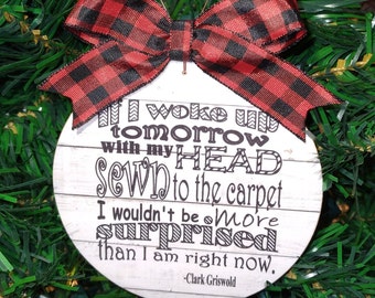 Griswold Family Vacation Christmas Ornament, Cousin Eddie, Clark Griswold