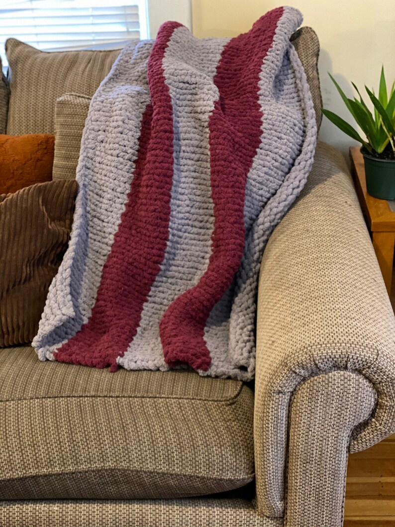 Handmade Lap throw knit blanket personalized Etsy