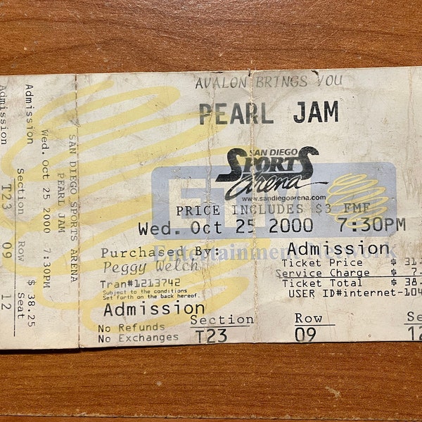 Pearl Jam Art - Etsy