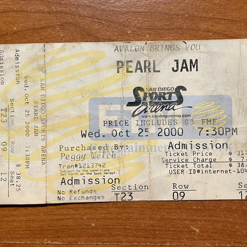 Pearl Jam Art - Etsy