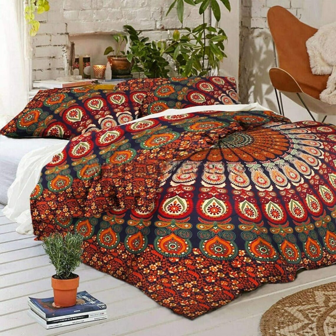 Mandala Duvet Cover King/Twin/Queen Size Boho Hippie 100 Etsy