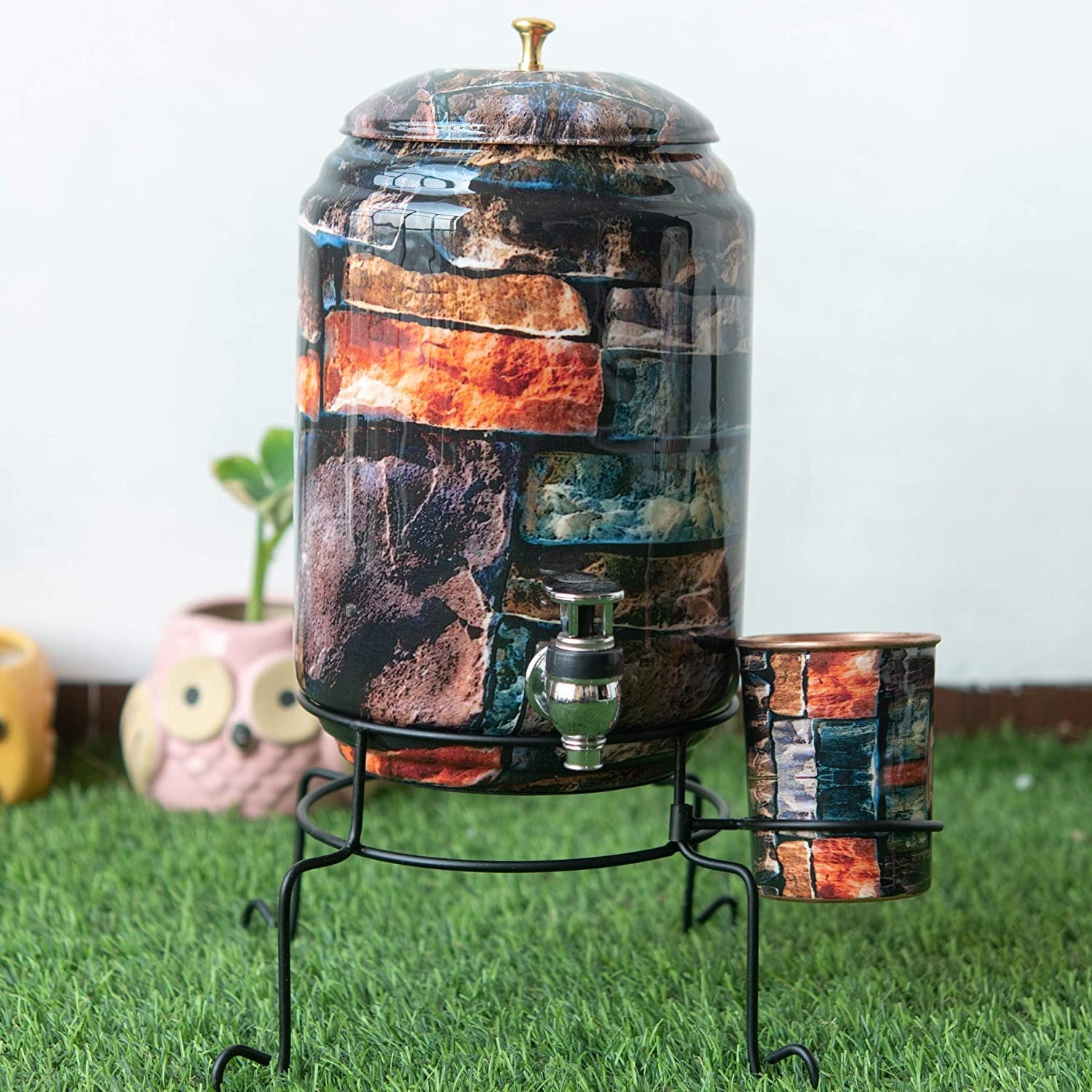 5Litre Copper water Drink Dispenser With Tap & 1 Matching Etsy