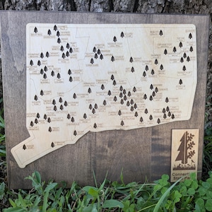 Customizable Connecticut State Park Tracking Map