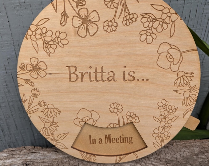 Customizable Office Door Spin Sign- Do not disturb/ In Session/ In a meeting