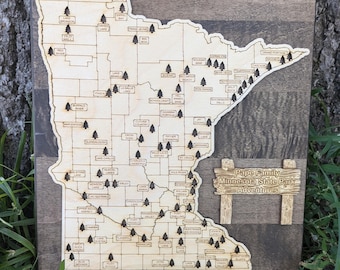 Customizable State Park Tracking Map