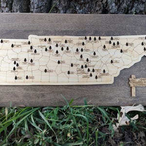 Customizable Tennessee State Park Tracking Map