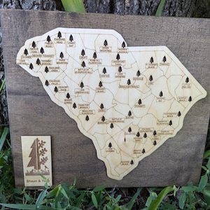 Customizable South Carolina State Park Tracking Map