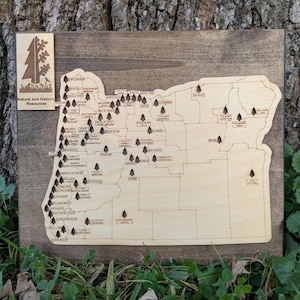 Customizable Oregon State Park Tracking Map