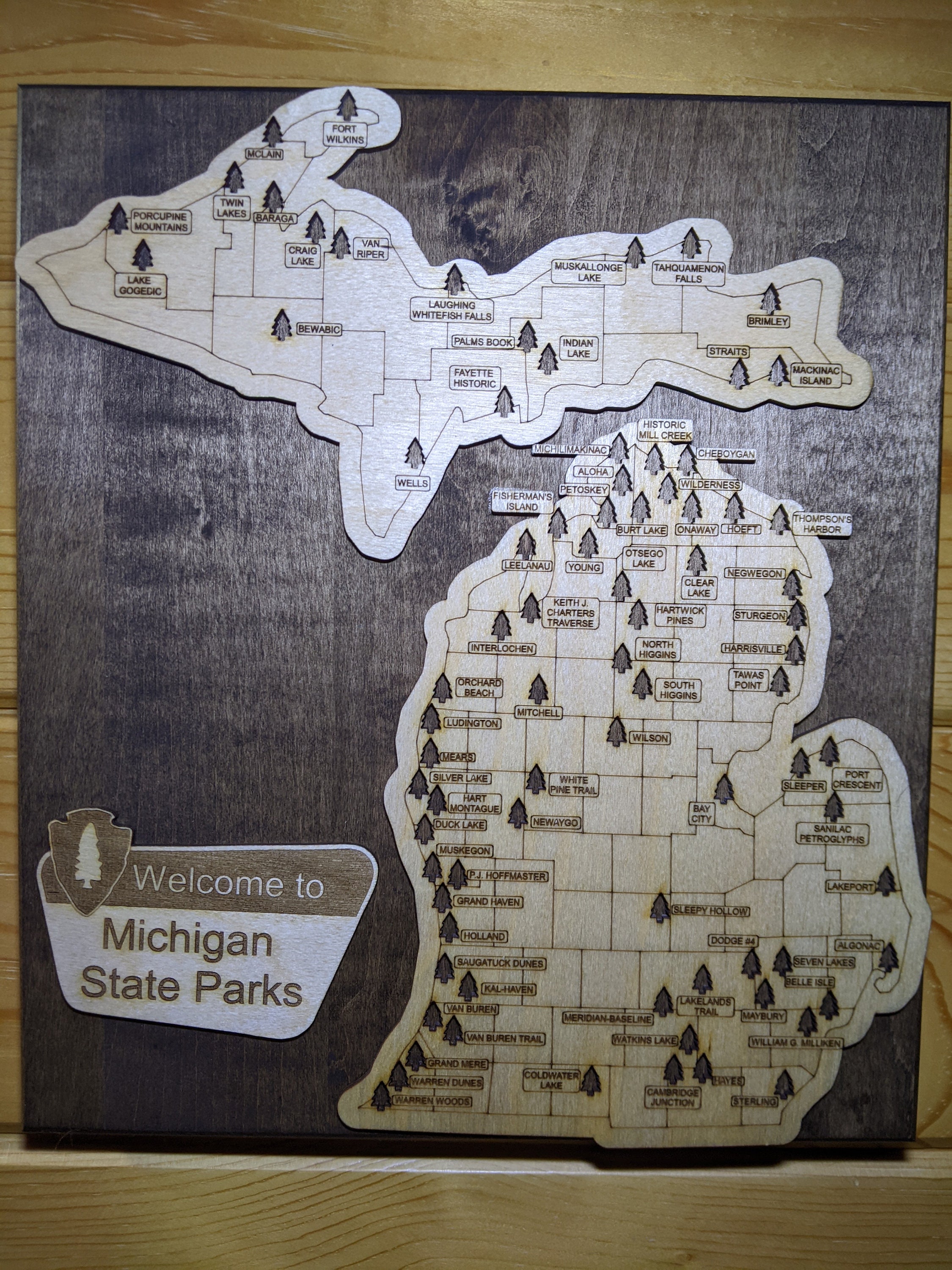 Michigan Rv Parks Map Michigan State Parks Map 570x879